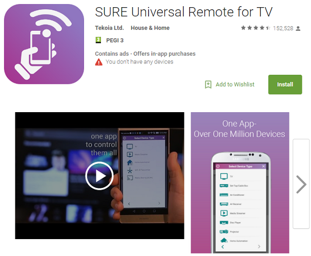 Sure Universal Remote